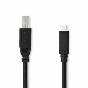 USB kábel | USB 2.0 | USB-C™ Dugasz | USB-B Dugasz | 480 Mbps | N... kép