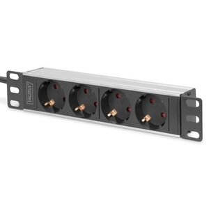 DIGITUS DN-95402 10" 1U PDU 230V 16A 4x Schuko aljzat CEE7/7... kép