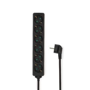 Nedis esoc630f1bk 6 aljzatos elosztó, 3 m, 3680 w, 16 a, fekete E... kép