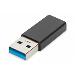 Digitus AK-300524-000-S USB A USB-C jack Fekete csatlakozó átalakító kép