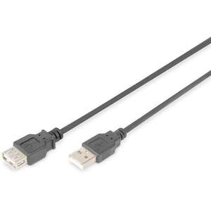 Digitus USB 2.0 A-A Kábel - 3m - Fekete kép