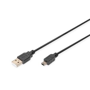 Assmann USB A - Mini USB Kábel - 1, 8m kép