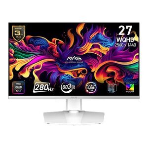 MSI 26.5" 272QPW X28 16: 9 WQHD QD-OLED Gaming Monitor - Fehér kép
