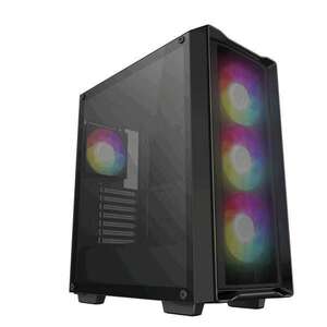 DeepCool Számítógépház - CC560 MESH V2 (fekete, ablakos, 4x12cm A... kép