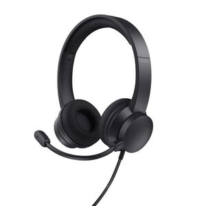 Trust Ayda Headset Vezetékes Fejpánt Hívás/zene USB A típus Fekete kép