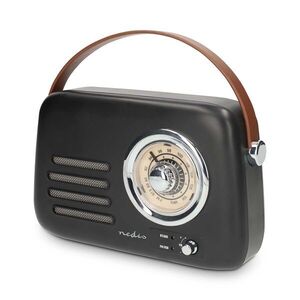 Nedis Bluetooth rádió, Hordozható táska rádió, retro design, Nedi... kép