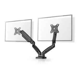NEDIS MMDOSGS110BK dupla 15-32" gázrugós asztali monitor tartó kép