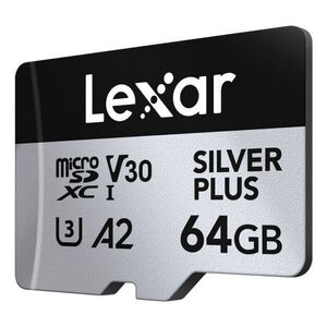 Lexar Professional SILVER PLUS 64 GB MicroSDXC UHS-I Class 3 memó... kép