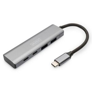DIGITUS DA-70245 4 portos 2x USB 3.1 2x USB-C 3.1 HUB kép