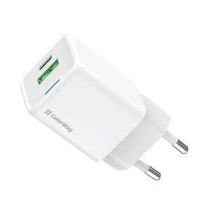 Colorway CW-CHS062PD-WT GaN Mini USB-C / USB-A Hálózati Töltő Ada... kép