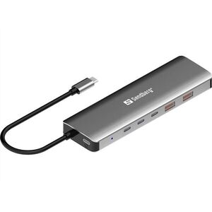 Sandberg usb-c to 5xusb-c+2xusb-a 100w 136-79 kép