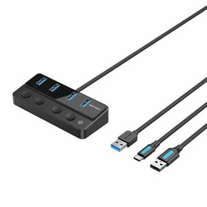 Vention 4 Portos USB 3.0 Hub - 1m kábel kép
