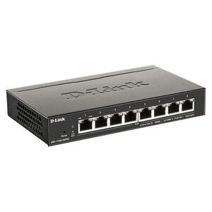 D-Link DGS-1100-08PV2/E Switch 8x1000Mbps (8xPOE) Fémházas Asztal... kép
