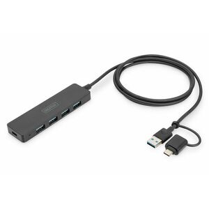 Digitus DA-70236 USB Type-A 3.1 HUB (4 port) kép