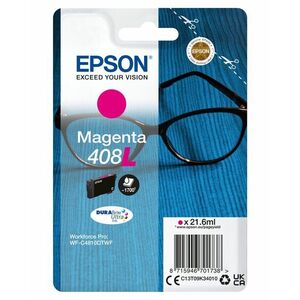 Epson T09K3 Tintapatron Magenta 21, 6ml No.408L, C13T09K34010 kép