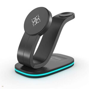 BlackBird BH1637 3 in 1 Wireless Mágnesen töltő 15W - Fekete kép