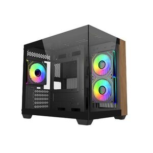 Cooler master ház itx/micro-atx elite 481 wood, tápegység nélkül, ... kép