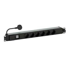 Legrand 646836 6-os 19"/1U 3m túlfeszvédett elosztósor kép