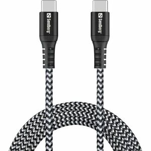 Sandberg 441-67 USB 2.0 2 M USB C Fekete, Fehér USB kábel kép