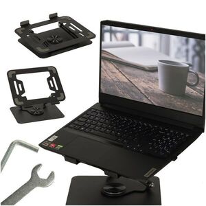Ikonka Laptop állvány állítható 360°-os, ergonomikus, 26x22, 5cm kép
