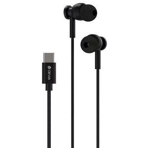 Devia Smart Series M1 Metal In-Ear sztereó fülhallgató - Type-C - fekete kép