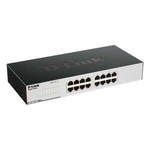 D-Link GO-SW-16G/E Switch 16x1000Mbps Fémházas Asztali, Rackes, G... kép