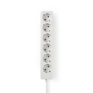 Nedis esoc630f1wt 6 aljzatos elosztó, 3 m, 3680 w, 16 a, fehér ES... kép
