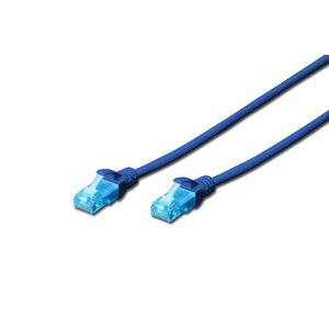 DIGITUS DK-1511-005/B Cat.5e U/UTP PVC 0, 5m kék patch kábel kép