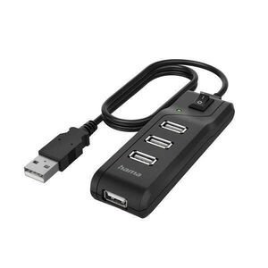 Hama 4-portos USB 2.0 Hub - Buspower kép