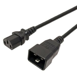 PREMIUMCORD Tápkábel - C13/C20 - 1m, Fekete kép