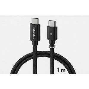 ADATA USB-C Apa - USB-C Apa 3.2 Adat és Töltőkábel 1m - Fekete kép