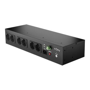NJOY Theron 800 8 Schuko Off-line (VFD) USB menedzsment 2U rac... kép