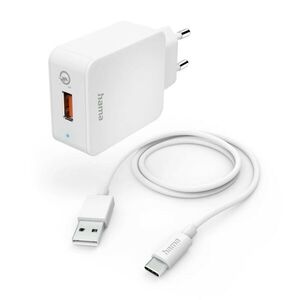 Hama Gyorstöltő okostelefonhoz/tablethez - Fehér, USB/USB-C kép