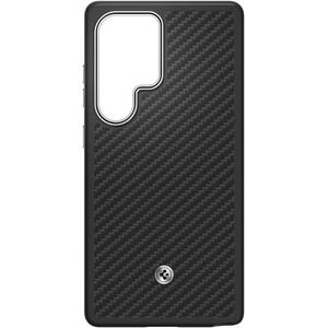 Galaxy S25 Ultra Enzo Aramid Case black silver (GP-FPS938PGABW) kép