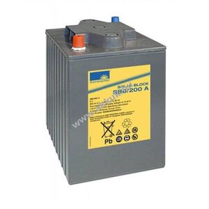 Exide Sonnenschein Solar Block SB6/200 A 6V 200000mAh akku AGM és ólom-zselés kép