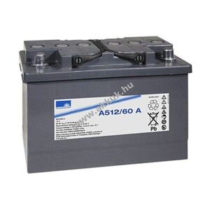 Exide Sonnenschein Dryfit A512/60 A-Pol akku 12V 60000mAh AGM ólom-zselés kép