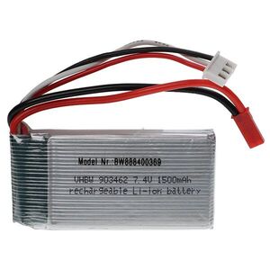 Helyettesítő modell / RC Akku 7.4V, Li-Polymer, 1500mAh, JST-csatlakozó kép