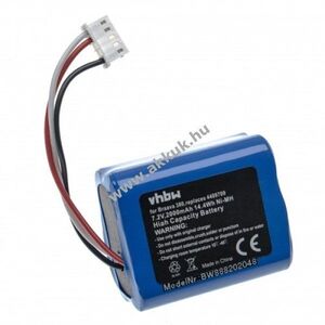 Helyettesítő akku iRobot Braava 380 típus 4409709 2000mAh kép