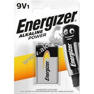 ENERGIZER Alkaline Power 9V block elem 6LR61 1db/csomag kép