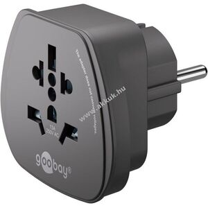 Goobay utazóadapter világ Európa fekete Typ A, B, G, I, J, L aljzat Typ E/F 13A 3250W kép