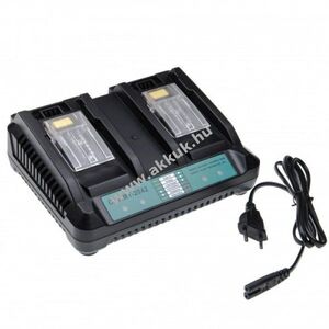 Dupla helyettesítő hálózati akkutöltő Makita 14.4/18V Li-Ion típus DC18RD kép