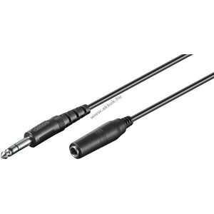 Goobay 6, 35mm jack audio meghosszabbító 3-pólusú sztereó dugó > aljzat 5m kép