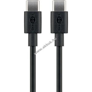 Goobay Essential Cable USB-C töltő- és szinkronkábel 60W 3A fekete 0, 5m kép