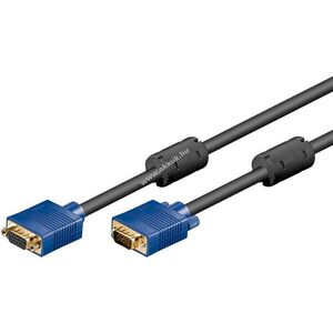 Goobay Full HD SVGA monitor hosszabbító VGA 15 pólusú dugó-aljzat aranyozott 1, 8m kép
