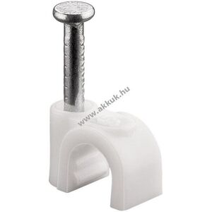 Goobay szeges kábelbilincs 5mm fehér 100db/csomag kép