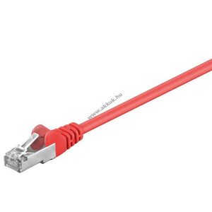 Goobay CAT5e F/UTP patch kábel 3m piros rézbevonatos alumíniumvezető (CCA) RJ45 kép
