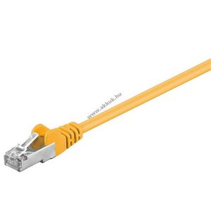 Goobay CAT5e patchkábel F/UTP CCA 3m sárga RJ45 kép