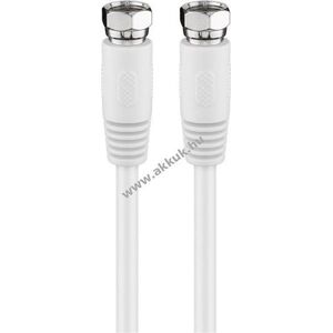 Goobay SAT antennakábel 80dB dupla árnyékolás teljesen árnyékolt F-csatlakozókkal 10m kép
