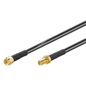 Goobay RP-SMA antennahosszabbító kábel 2m RP-SMA dugó > RP-SMA aljzat 2, 4GHz+5GHz kép