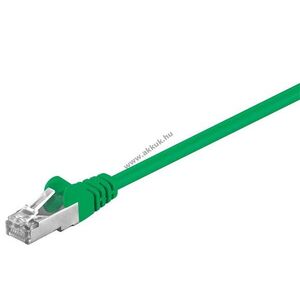 Goobay CAT5e SF/UTP patchkábel 1m zöld RJ45 rézzel borított alumíniumvezető (CCA) kép